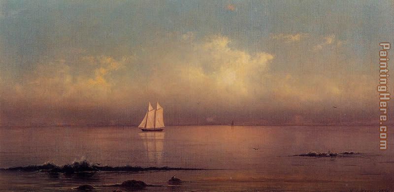 Martin Johnson Heade Becalmed, Long Island Sound
